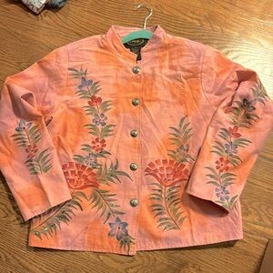 Alex Kim cotton jacket - wearable art  - sz M